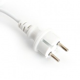 Сетевой шнур Feron DM403 для гирлянд IP44 белый длина 3м, 2х0,5мм