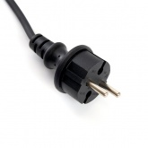 Сетевой шнур Feron DM403 для гирлянд IP44 черный длина 3м, 2х0,5мм