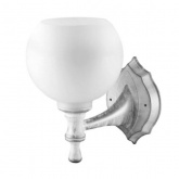 Светильник TDM Бра НББ 21-60-1323 УХЛ4 max60W Е27 230V белый под серебро, плафон полушар белый IP20