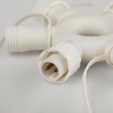 Разветвитель кольцо - снежинка ЭРА ERAPS-OR2 для гирлянд, 6 гнезд, IP44 ПВХ 24В