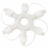 Разветвитель кольцо - снежинка ЭРА ERAPS-OR2 для гирлянд, 6 гнезд, IP44 ПВХ 24В