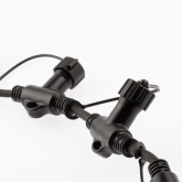 Разветвитель ЭРА ERAPS-R для гирлянд IP65 2 метра, 20 гнезд, шаг 10см, каучук черный IP65