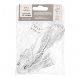 Удлинитель для домашних гирлянд 3 м прозрачный ПВХ IP20