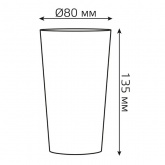 Стакан с LED подсветкой Gauss LCUP Party питание от 3 батареек LR44, объем 450мл. 135x80мм