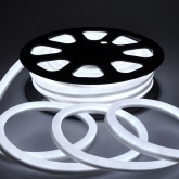Гибкий неон LED SMD белый 7х12мм, двусторонний 120 LED/9Вт/м, IP65 бухта 100м