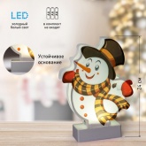 Светодиодная новогодняя фигура ЭРА EGNDS-08 Снеговичок 1 LED