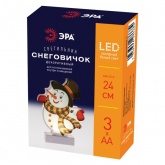 Светодиодная новогодняя фигура ЭРА EGNDS-08 Снеговичок 1 LED