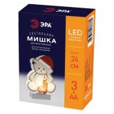 Светодиодная новогодняя фигура ЭРА EGNDS-07 Мишка 1 LED