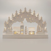 Светодиодная новогодняя фигура ЭРА EGNDS-02 Зима 8 LED 30х20см тёплый свет IP20 работает от 2AA