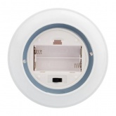 Декоративный фонарь 12х12х20,6 см, белый корпус, теплый белый цвет свечения с эффектом пламени свечи