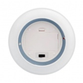 Декоративный фонарь 12х12х20,6 см, белый корпус, теплый белый цвет свечения с эффектом пламени свечи