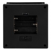 Декоративный фонарь 11х11х22,5 см, черный корпус, цвет свечения RGB с эффектом мерцания