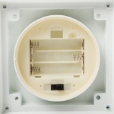 Декоративный фонарь с лампочкой, белый корпус, размер 10.5х10.5х24 см, цвет теплый белый