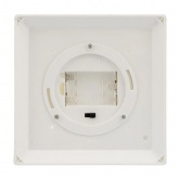 Декоративный фонарь со свечой 14x14x29 см, белый корпус, теплый белый цвет свечения