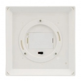 Декоративный фонарь со свечой 14x14x29 см, белый корпус, теплый белый цвет свечения