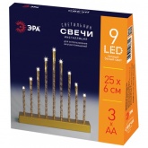 Новогодние светодиодные свечи ЭРА ENGS-09 9 LED 240x60x250mm