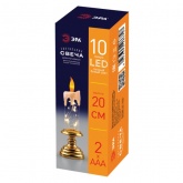 Светодиодная новогодняя фигура ЭРА EGNDS-03 Свеча 10 LED