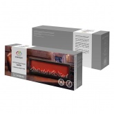 Светодиодный камин Хайтек с эффектом живого огня 60х10х20см, питание от батарейки 3хС или USB