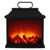 Светодиодный камин Авангард с эффектом живого огня 30х13х30см, питание от батарейки 3хС или от USB