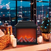 Светодиодный камин Авангард с эффектом живого огня 30х13х30см, питание от батарейки 3хС или от USB