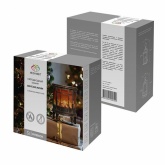 Светодиодный камин Винтаж мини с эффектом живого огня 24.8х12.7х30см, питание от батарейки 3хС/USB