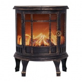 Светодиодный камин Винтаж мини с эффектом живого огня 24.8х12.7х30см, питание от батарейки 3хС/USB