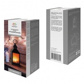 Светодиодный камин Волшебный фонарь с эффектом живого огня 11х11х24,5см, питание от батарейки 3хАА