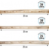 Светодиодный дюралайт 2W теплый белый 36 LED/1,6Вт/м, эффект мерцания, D13мм, бухта 100м