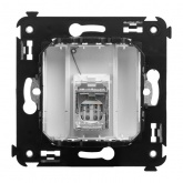 Компьютерная розетка RJ-45 в стену DKC Avanti кат.5e одинарная экранированная, белое облако