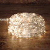 Светодиодный дюралайт 3W теплый белый 24 LED/1,6Вт/м, свечение с динамикой, D13мм, бухта 100м