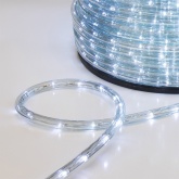 Светодиодный дюралайт 3W белый 24 LED/1,6Вт/м, свечение с динамикой, D13мм, бухта 100м