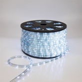 Светодиодный дюралайт 3W белый 24 LED/1,6Вт/м, свечение с динамикой, D13мм, бухта 100м