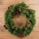 Еловый венок с шишками Neon-Night диаметр 45см, Литой