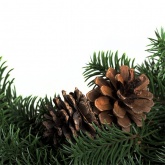 Еловый венок с шишками Neon-Night диаметр 45см, Литой