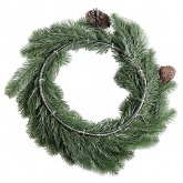 Еловый венок с шишками Neon-Night диаметр 45см, Литой