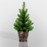 Елочка Neon-Night 45см в пластиковом горшке, Литая