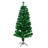 Новогодняя Ель с шишками 150 см фибро-оптика теплый белый цвет