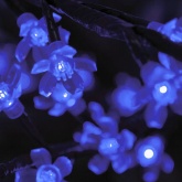 Светодиодное дерево Сакура, 6921LED 835W 24V L3.6m крона 3m синий IP54 трансформатор в комплекте