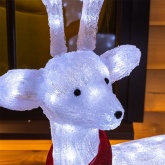 Акриловая светодиодная фигура Северный олень 49х18х85см, 120 светодиодов, 220V IP65