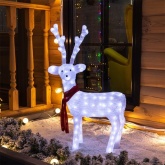 Акриловая светодиодная фигура Северный олень 49х18х85см, 120 светодиодов, 220V IP65