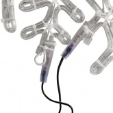 Фигура световая Снежинка, цвет белая/синяя, размер 60x60см, IP65 контроллер в комплекте