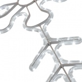 Фигура световая Снежинка, мерцающая, цвет белый, размер 95x95см IP65