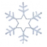 Фигура световая Снежинка, мерцающая, цвет белый, размер 55x55см IP65