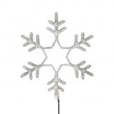 Фигура световая Снежинка, цвет белый, размер 55x55см IP65