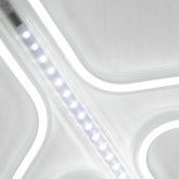 Фигура Снежинка из гибкого неона с эффектом тающих сосулек, 60х60 см, цвет свечения белый IP65