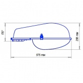 Консольный светильник Galad ЖКУ06-100-001 100 Вт Е40 IP53 со стеклом под лампу ДНАТ