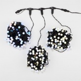 Гирлянда LED Клип-лайт - мультишарики, 24V, 3 нити по 20 м, свечение с динамикой, цвет диодов RGB