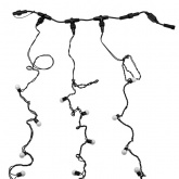 Гирлянда LED Клип-лайт - мультишарики, 24V, 3 нити по 20 м, свечение с динамикой, цвет диодов RGB