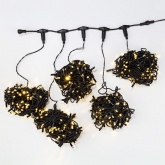 Гирлянда LED Клип-лайт, 24V, 5 нитей по 20 метров, цвет диодов теплый белый, Flashing (белый)