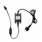 Гирлянда LED Клип-лайт, 24V, 5 нитей по 20 метров, цвет диодов синий, Flashing (белый)